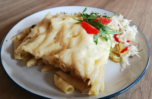 Rakott tészta, csalamádéval