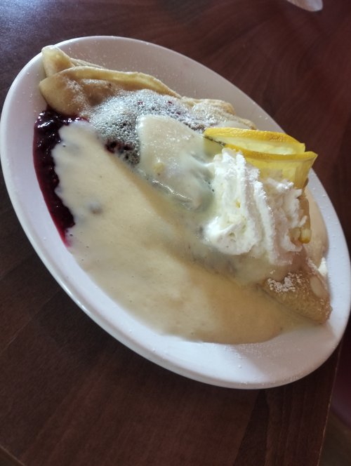 Húsvéti ajánlat - Erdei gyümölcsös palacsinta, vanília öntettel (2 db)