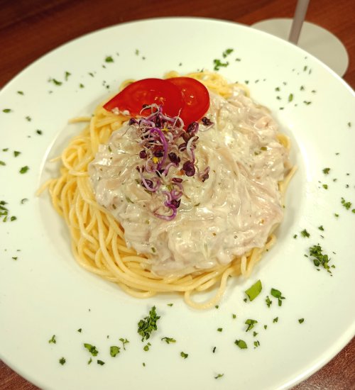 Carbonara spagetti.