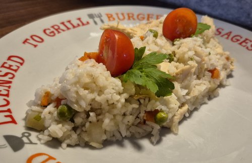 Csirkés risotto.