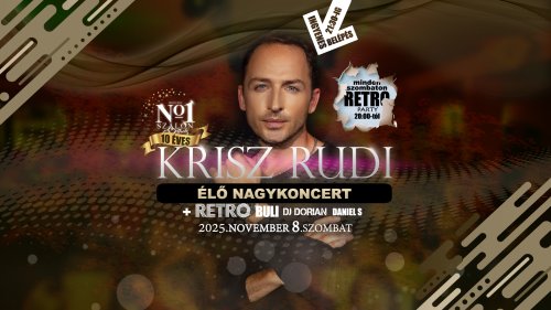 2025.november 8. Krisz Rudi élő koncert
