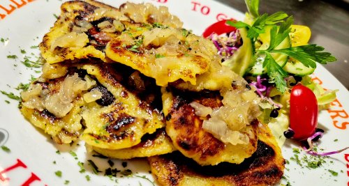 Dödölle, hagymás és tejfölös